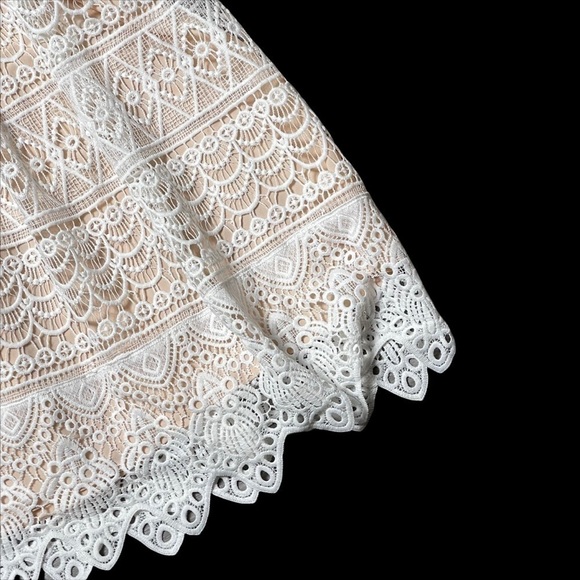 Socialite White Lace Strapless Mini Dress S - Picture 5 of 10